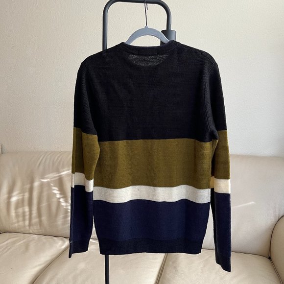 Scotch & Soda Black and Olive Sweater - Picture 2 of 2